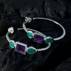 Multi-Spanish-Teresa-Trilogy-Stud-multicolor-925-Silver-Earring