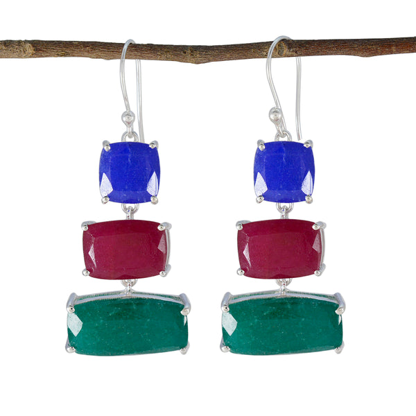 Multi-Moroccan-María-Trilogy-Dangle-multicolor-925-Silver-Earring