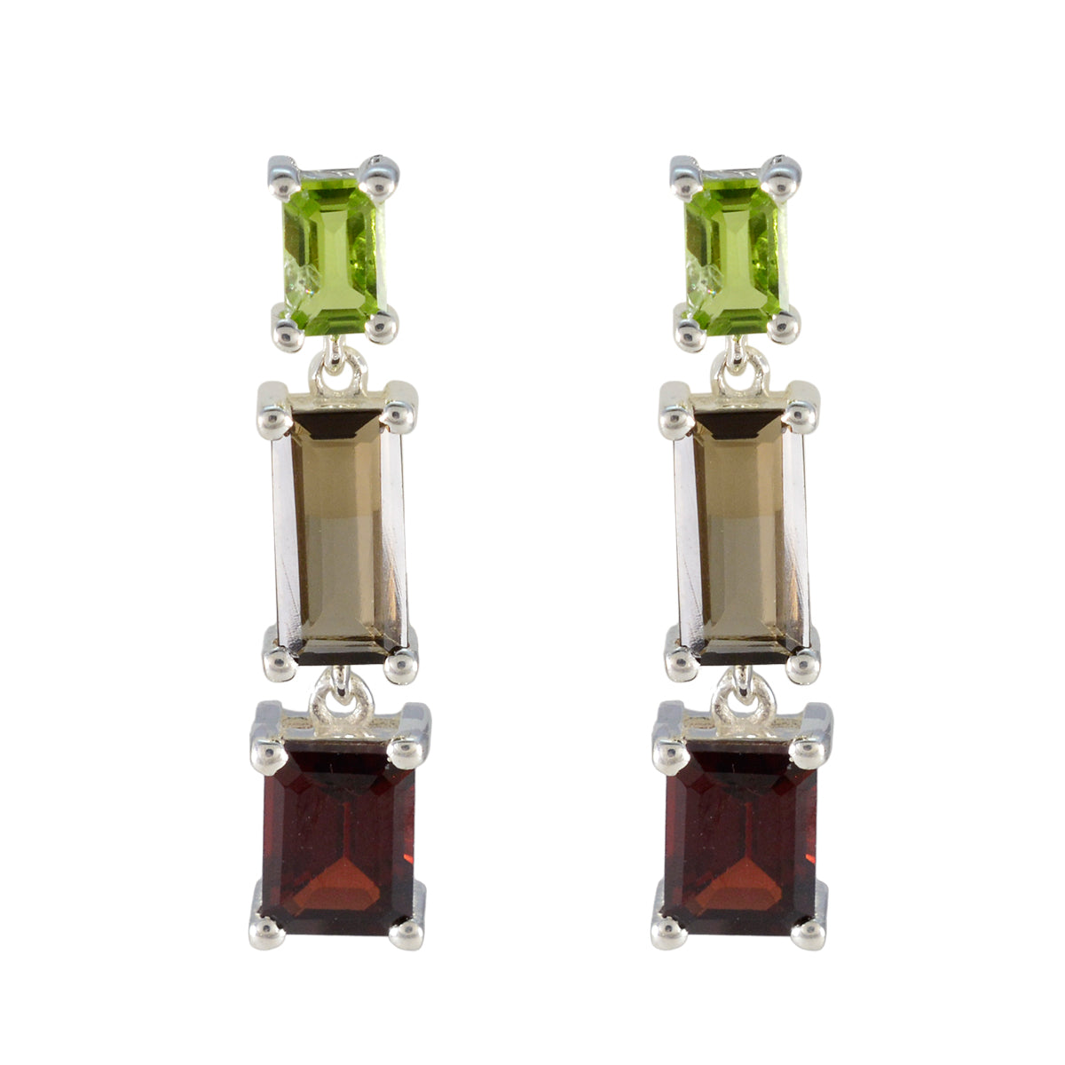Multi-Spanish-Mila-multiple-Stud-multicolor-925-Sterling-Silver-Earring