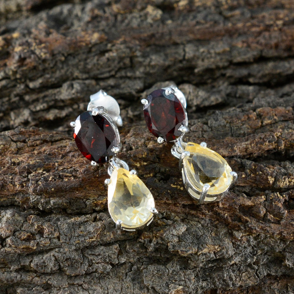Multi-American-Micaelaa-multiple-Stud-multicolor-Sterling-Silver-Earring