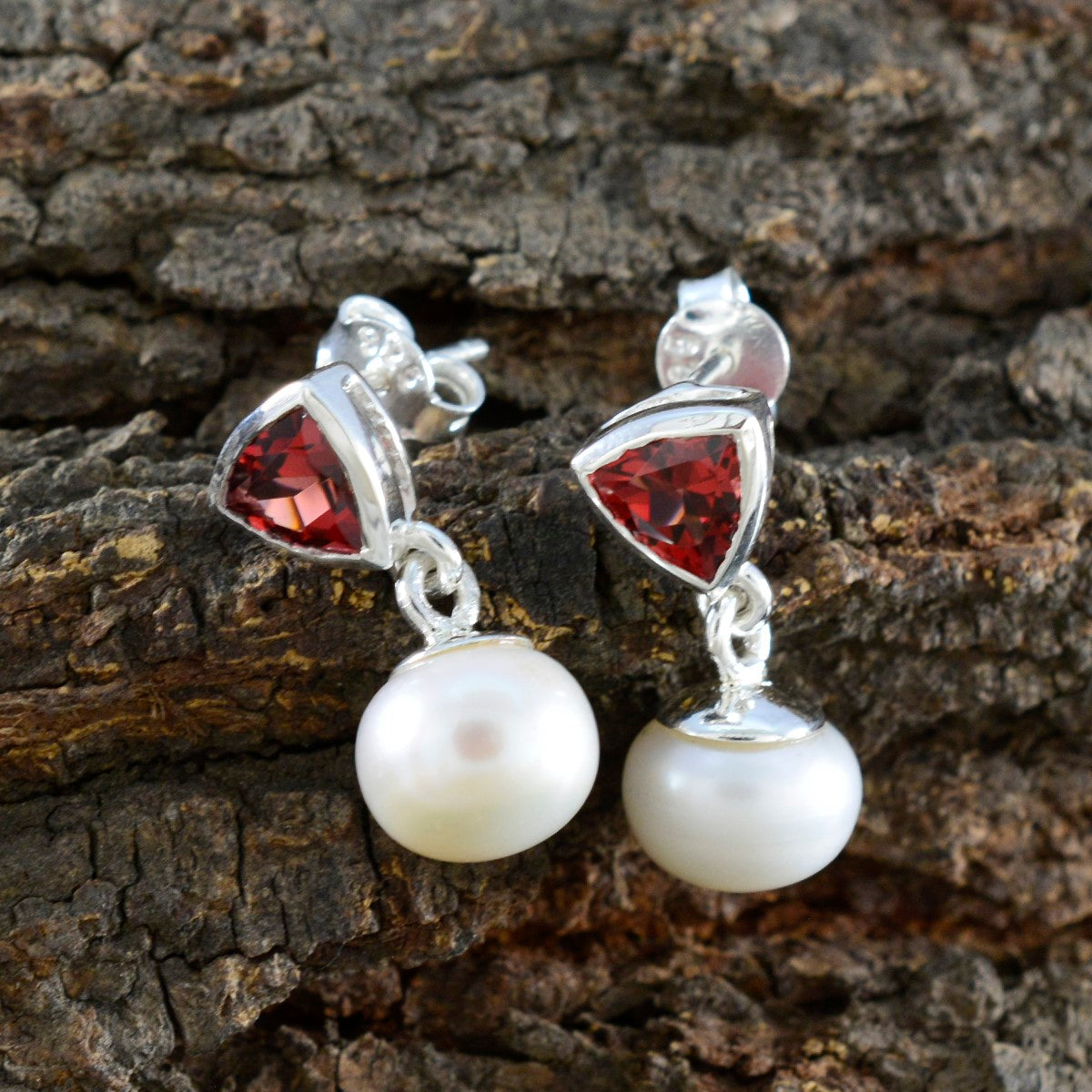 Multi-American-Lourdees-multiple-Stud-multicolor-925-Silver-Earring