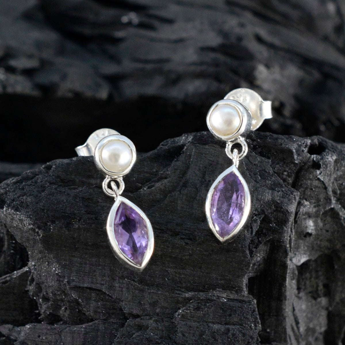 Multi-American-María-multiple-Stud-multicolor-92.5-Silver-Earring