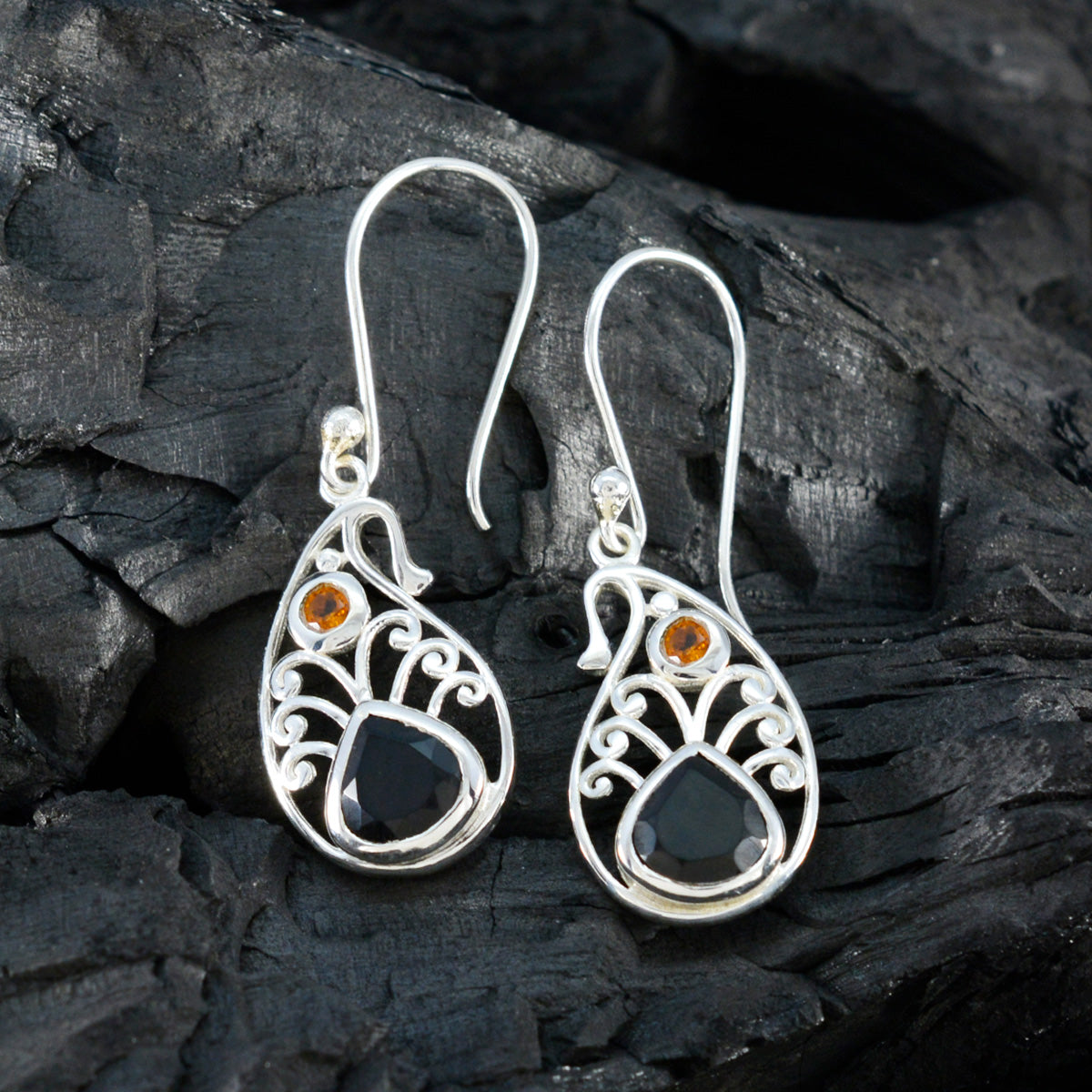 Multi-Spanish-Grace-multiple-Dangle-multicolor-92.5-Silver-Earring