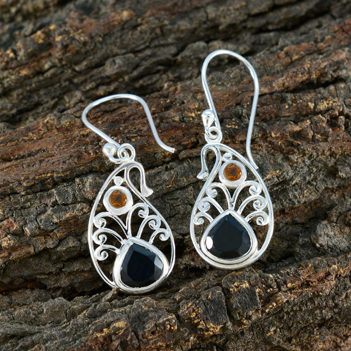 Multi-Spanish-Grace-multiple-Dangle-multicolor-92.5-Silver-Earring