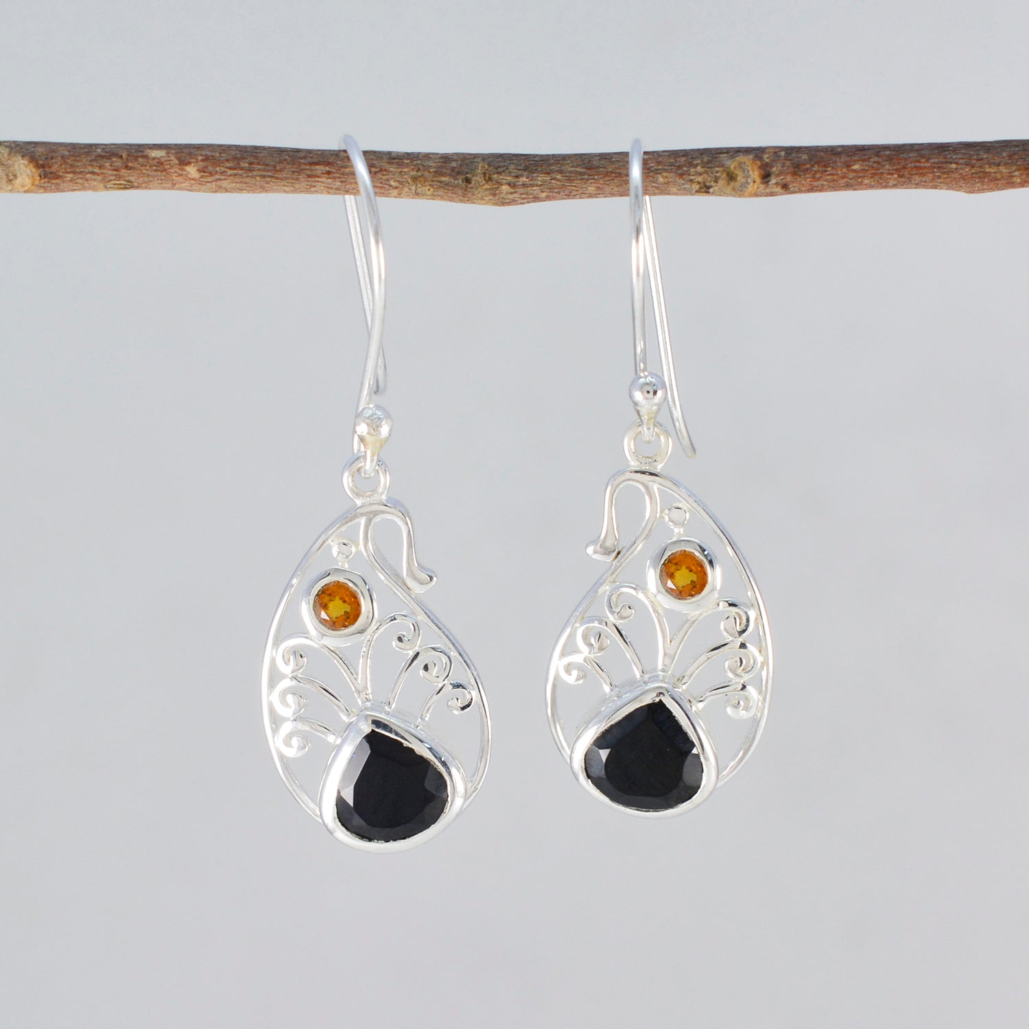 Multi-Spanish-Grace-multiple-Dangle-multicolor-92.5-Silver-Earring