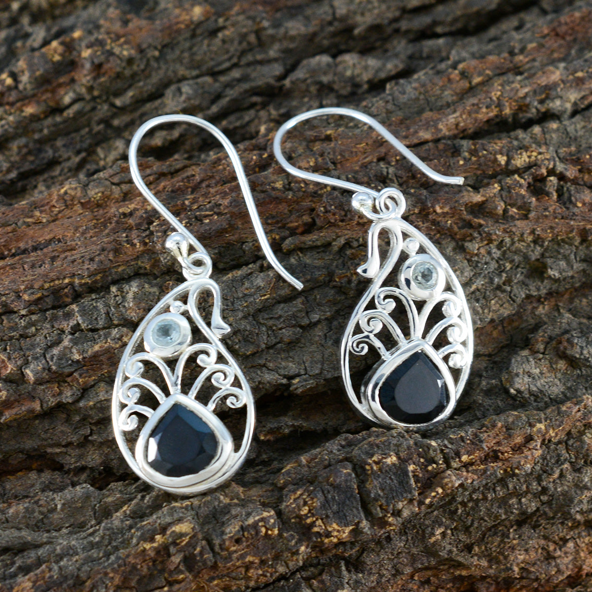 Multi-Latin-American-Greta-multiple-Dangle-multicolor-925-Sterling-Silver-Earring