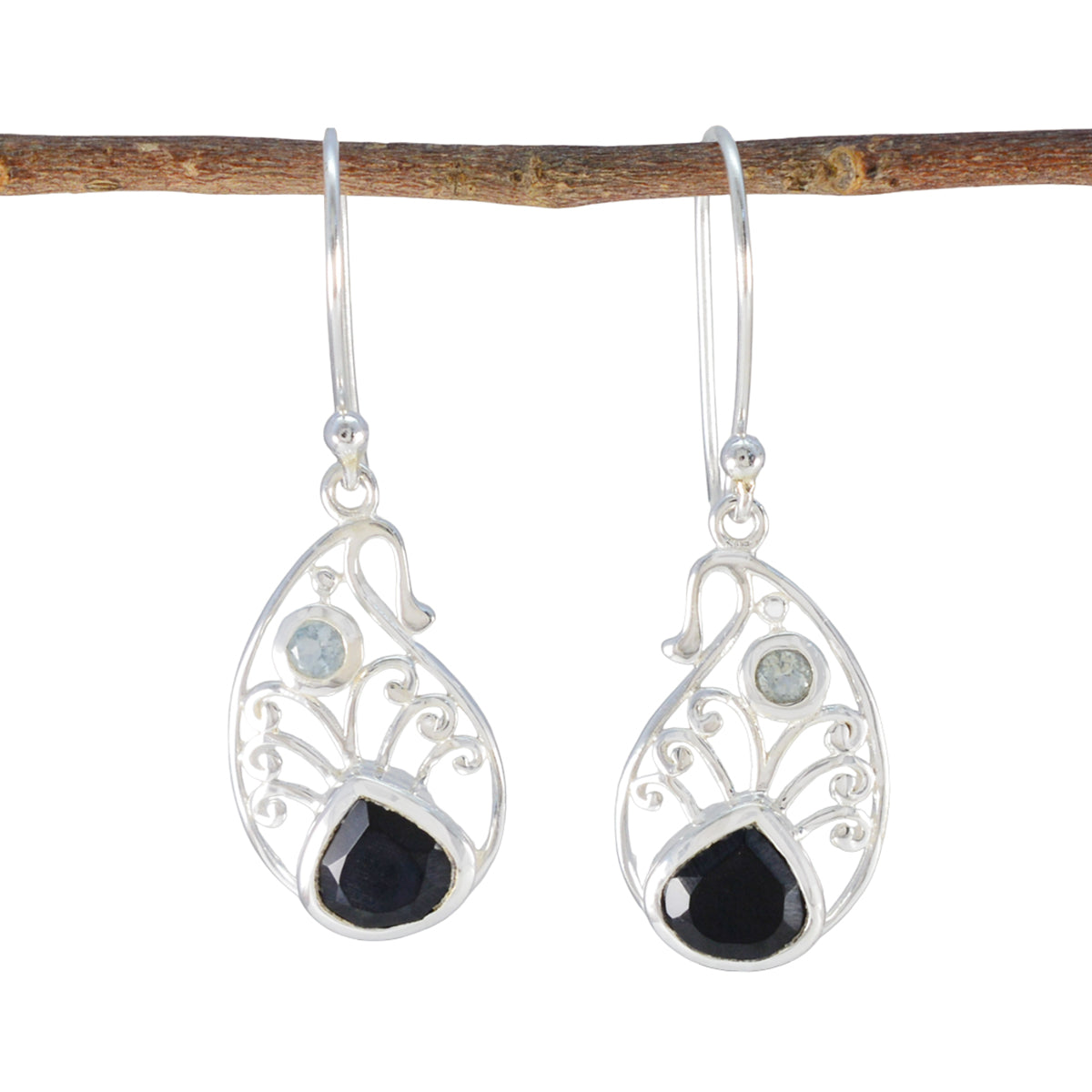 Multi-Latin-American-Greta-multiple-Dangle-multicolor-925-Sterling-Silver-Earring メイン画像