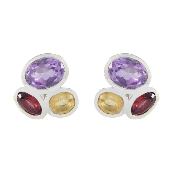 Multi-Korean-Olivia-multiple-Stud-multicolor-92.5-Silver-Earring