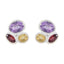 Multi-Korean-Olivia-multiple-Stud-multicolor-92.5-Silver-Earring