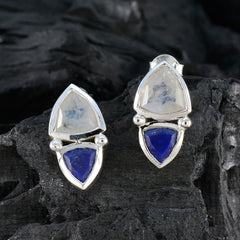 Multi-Latin-American-Bianca-Toi-et-Moi-Stud-multicolor-Silver-Earring