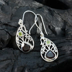 Multi-German-Hannah-multiple-Dangle-multicolor-Sterling-Silver-Earring