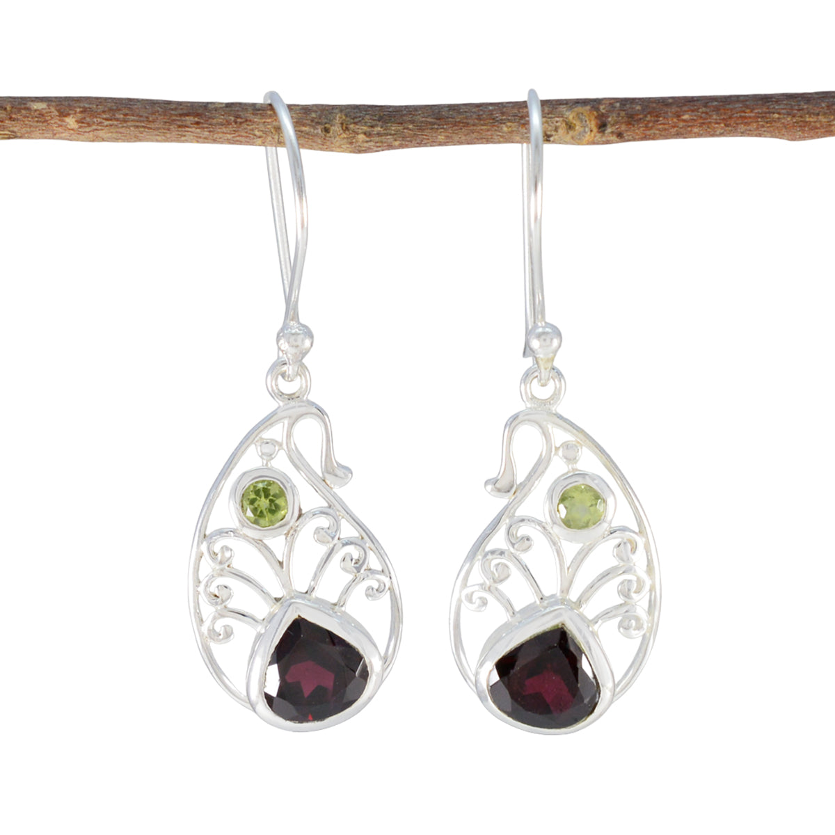 Multi-German-Hannah-multiple-Dangle-multicolor-Sterling-Silver-Earring Главное изображение товара