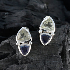 Multi-German-Camilla-Toi-et-Moi-Stud-multicolor-925-Silver-Earring