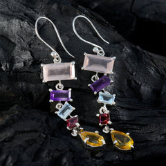 Multi-Spanish-Scarlett-Penta-Dangle-multicolor-Sterling-Silver-Earring