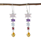 Multi-Spanish-Scarlett-Penta-Dangle-multicolor-Sterling-Silver-Earring