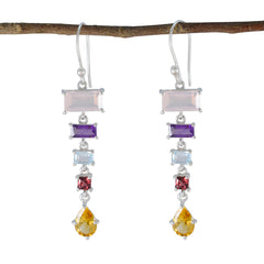 Multi-Spanish-Scarlett-Penta-Dangle-multicolor-Sterling-Silver-Earring