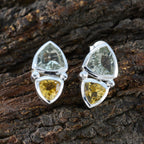 Multi-African-Charlotte-Toi-et-Moi-Stud-multicolor-92.5-Silver-Earring