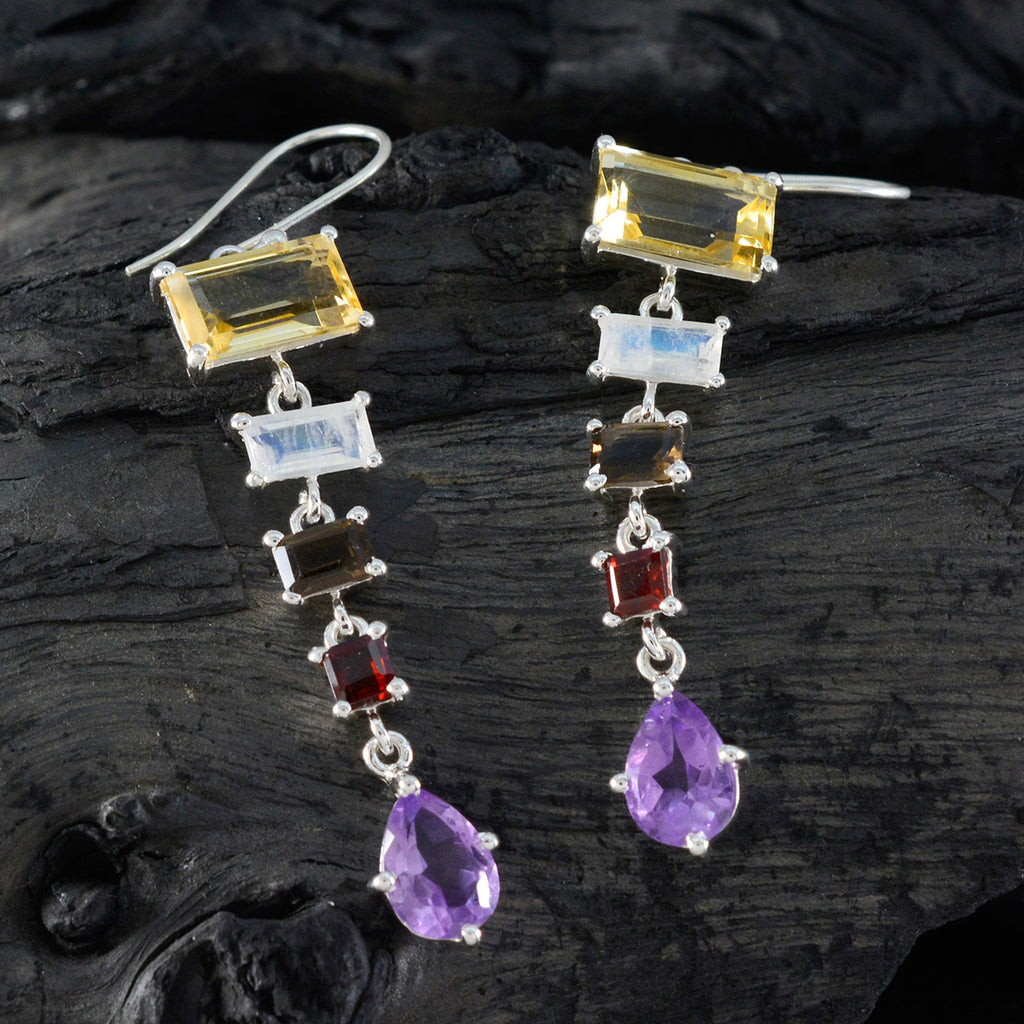 Multi-French-Sofia-Penta-Dangle-multicolor-92.5-Silver-Earring