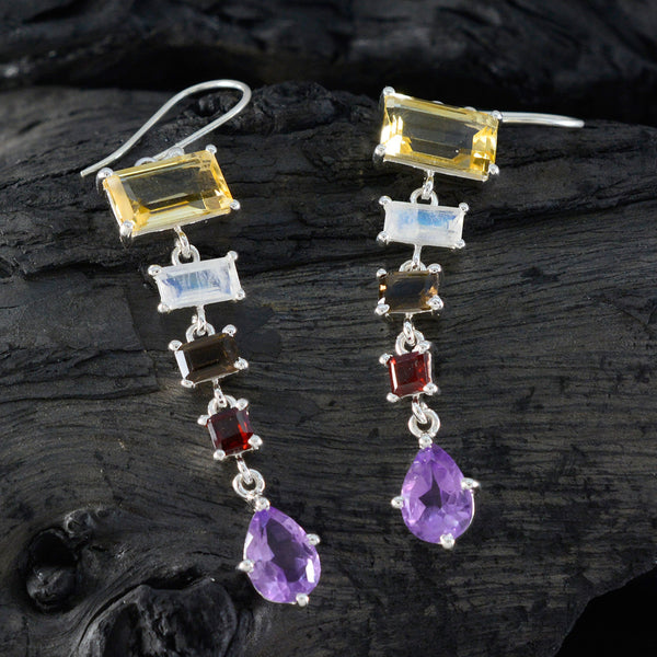 Multi-French-Sofia-Penta-Dangle-multicolor-92.5-Silver-Earring