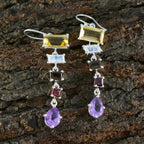 Multi-French-Sofia-Penta-Dangle-multicolor-92.5-Silver-Earring