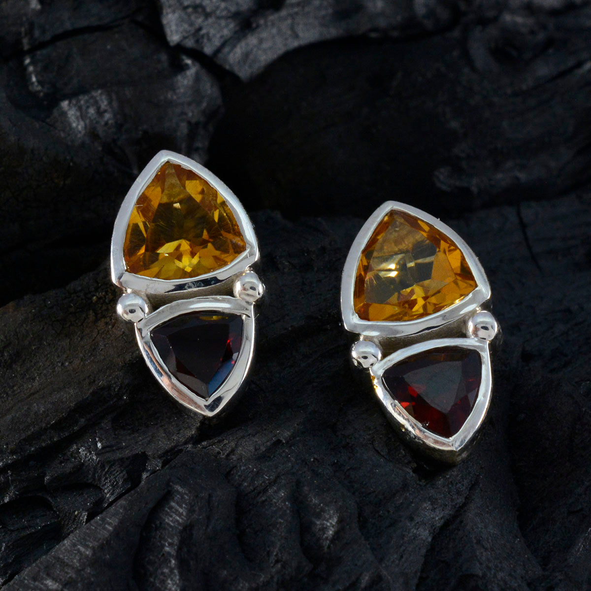 Multi Mexican Sofía Toi et Moi Stud multicolor Sterling Silver Earring Второстепенное изображение товара