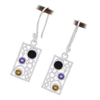 Multi-Australian-Scarlett-multiple-Dangle-multicolor-925-Sterling-Silver-Earring