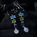 Multi-Spanish-Skylar-multiple-Dangle-multicolor-92.5-Silver-Earring