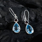 Multi-French-Bianca-Toi-et-Moi-Dangle-multicolor-925-Silver-Earring