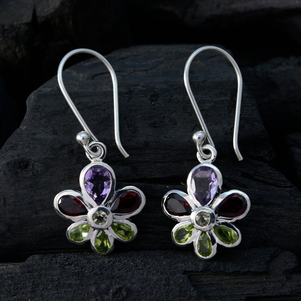 Multi-Russian-Tereza-multiple-Dangle-multicolor-Sterling-Silver-Earring