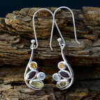 Multi-Middle-Eastern-Aaliyah-quarter-Dangle-multicolor-925-Sterling-Silver-Earring