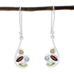Multi-Middle-Eastern-Aaliyah-quarter-Dangle-multicolor-925-Sterling-Silver-Earring