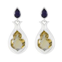 Multi-Mexican-Genesis-Toi-et-Moi-Stud-multicolor-Sterling-Silver-Earring