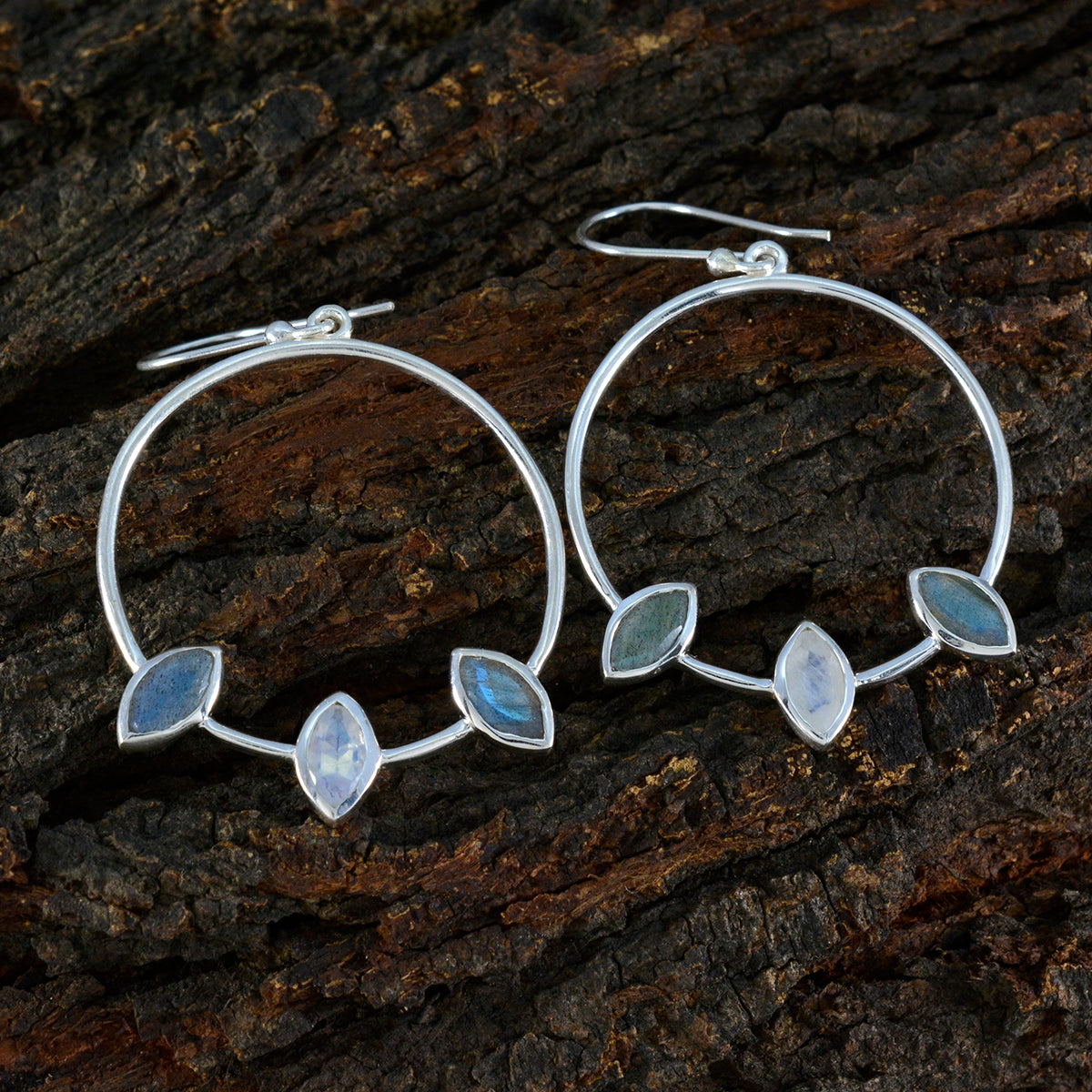 Multi-Middle-Eastern-Mathilde-Trilogy-Dangle-multicolor-92.5-Silver-Earring