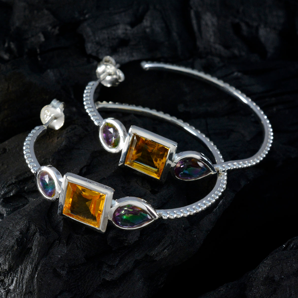 Multi-Latin-American-Tereza-Trilogy-Stud-multicolor-92.5-Silver-Earring