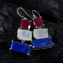 Multi-Egyptian-Mariana-Trilogy-Dangle-multicolor-92.5-Silver-Earring