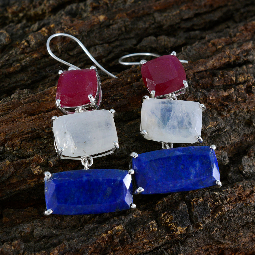 Multi-Egyptian-Mariana-Trilogy-Dangle-multicolor-92.5-Silver-Earring
