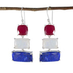 Multi-Egyptian-Mariana-Trilogy-Dangle-multicolor-92.5-Silver-Earring