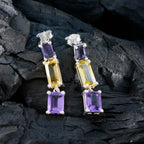 Multi-Latin-American-Natalie-multiple-Stud-multicolor-Silver-Earring