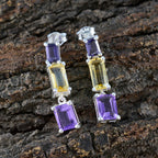 Multi-Latin-American-Natalie-multiple-Stud-multicolor-Silver-Earring