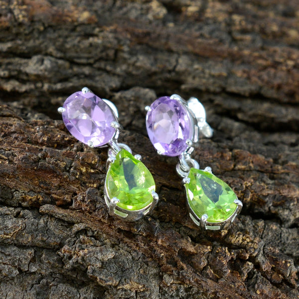 Multi-American-Rileya-multiple-Stud-multicolor-925-Sterling-Silver-Earring