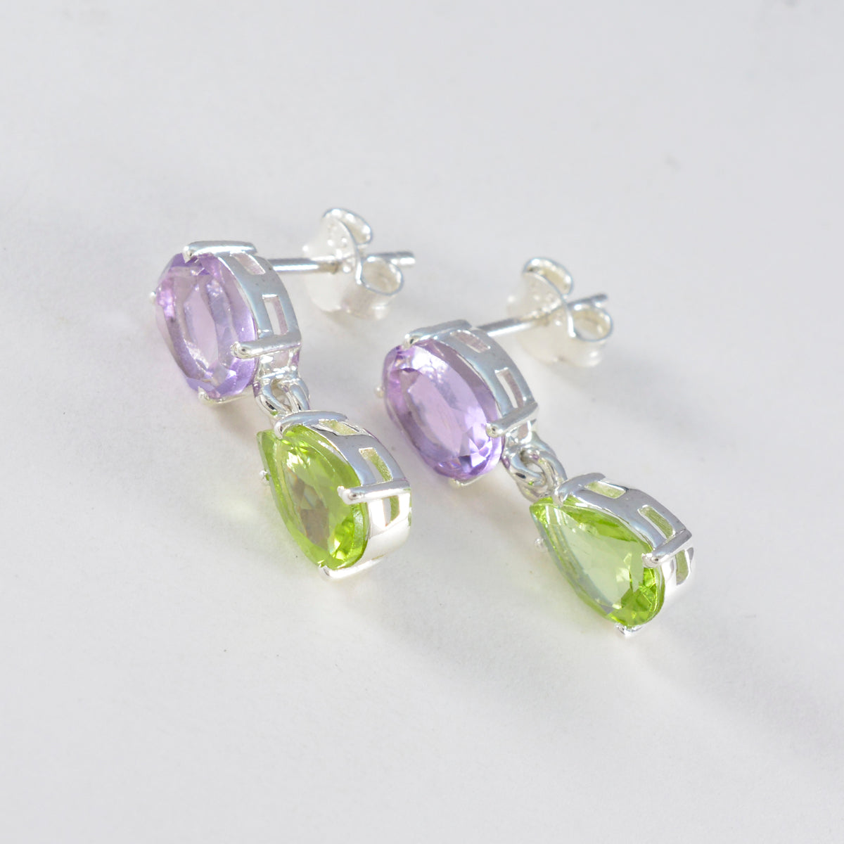 Multi-American-Rileya-multiple-Stud-multicolor-925-Sterling-Silver-Earring