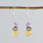 Multi-German-Violet-multiple-Dangle-multicolor-925-Silver-Earring