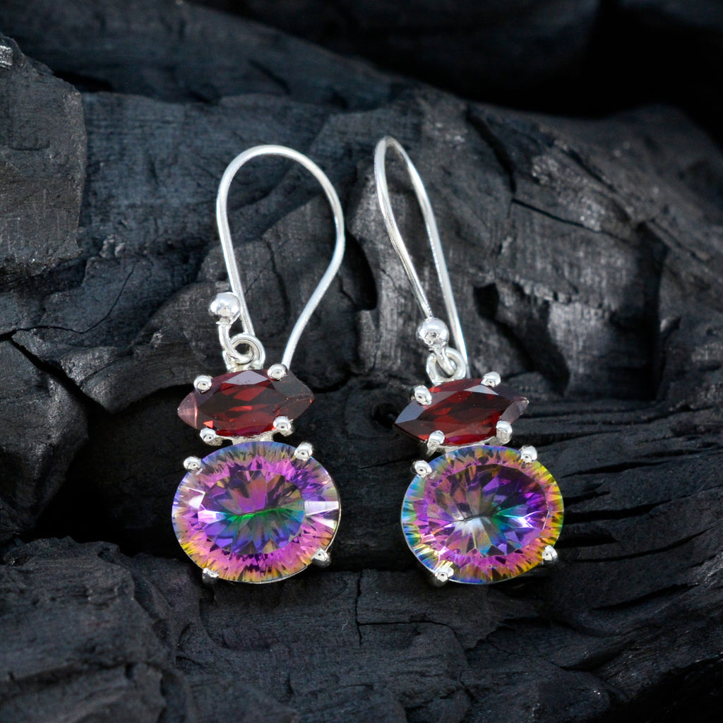 Multi-Moroccan-Li-Lee-multiple-Dangle-multicolor-925-Sterling-Silver-Earring