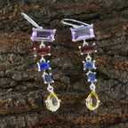 Multi-Moroccan-Tereza-Penta-Dangle-multicolor-925-Silver-Earring