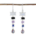 Multi-Japanese-Yasmine-Penta-Dangle-multicolor-Sterling-Silver-Earring