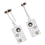 Multi-Egyptian-Violet-multiple-Dangle-multicolor-Silver-Earring