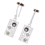 Multi-Egyptian-Violet-multiple-Dangle-multicolor-Silver-Earring