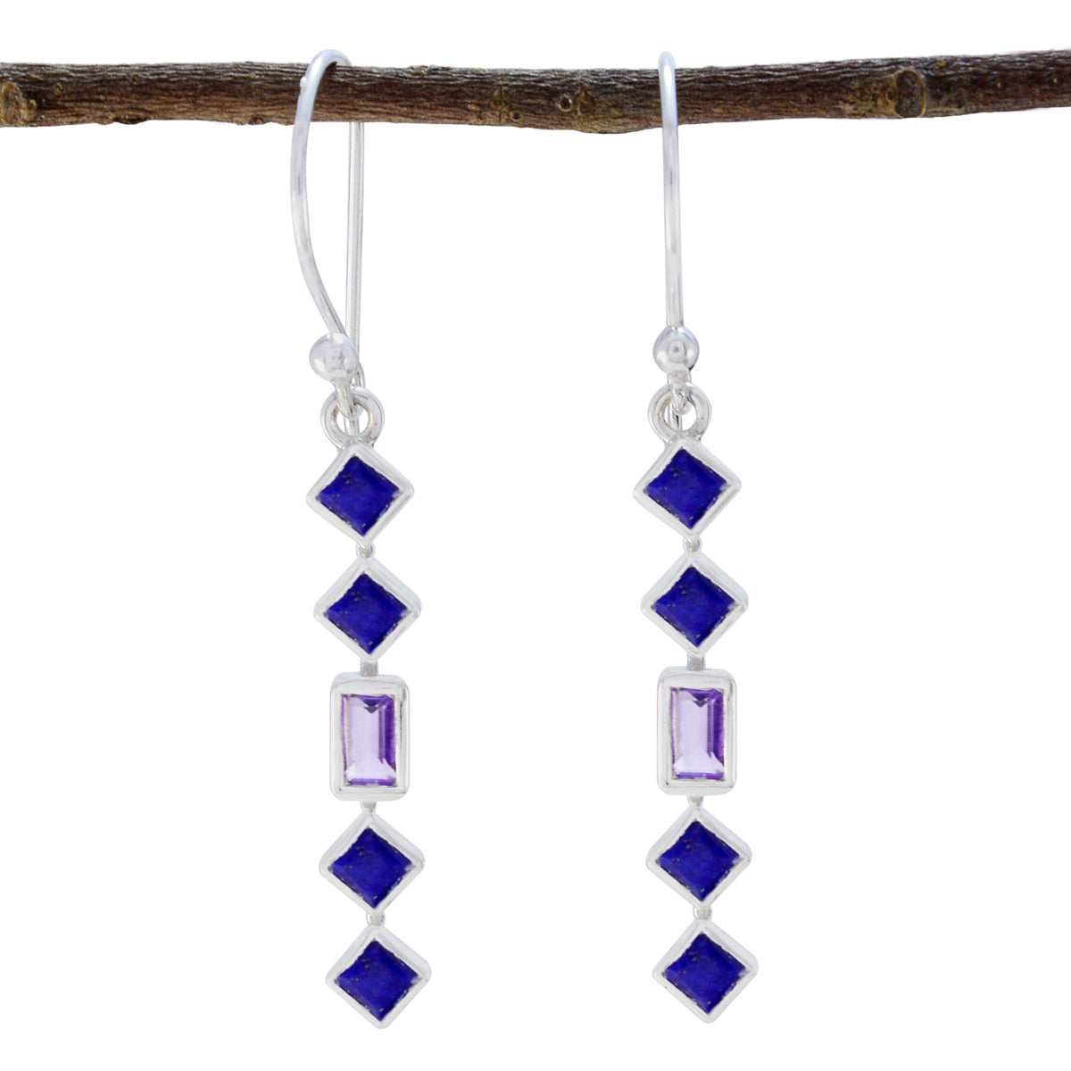 Multi-Korean-Yasmine-multiple-Dangle-multicolor-92.5-Silver-Earring