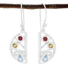 Multi-Japanese-Zoe-multiple-Dangle-multicolor-Sterling-Silver-Earring