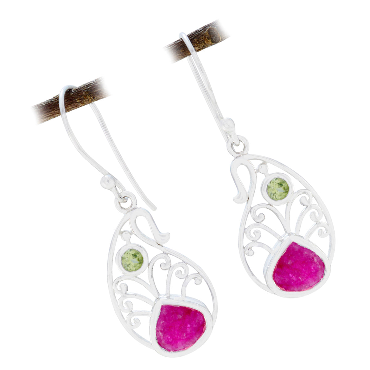 Multi-Turkish-Zoey-multiple-Dangle-multicolor-925-Sterling-Silver-Earring